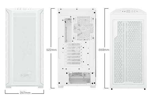 Image of be quiet! Shadow Base 800 FX - ARGB - 4 Light Wings 140mm PWM Fans - Mid-Tower PC Gaming Case - 420mm radiators or E-ATX motherboards Support -White - BGW64