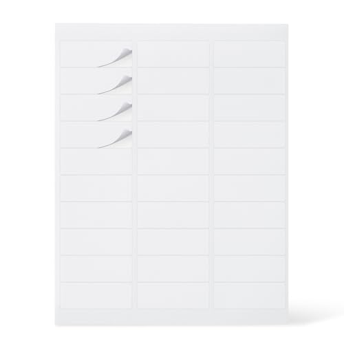 Image of Amazon Basics Printable Address Labels, White, 1 inch x 2-5 /8 inch, 3000 Blank Mailing Labels