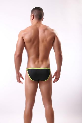 Gogobear Men's Sexy Briefs Low Waist Bikini Underwear Bugle Pouch High Split Panties Soft Breathable Underpants3