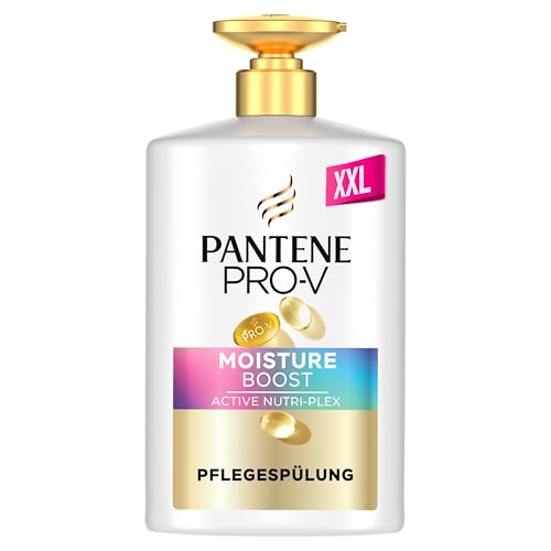 Pantene Pro-V Moisture Boost Pflegespülung 800ml Pumpspender. Normales und Trockenes Haar. Schwerelose Tägliche Pflegespülung mit Pro-Vitamin B5 und Nährstoffmischung. Ohne Mineralöle