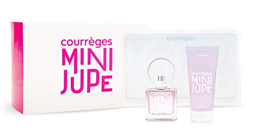 Courrèges Mini Jupe 3 Piece Gift Set: Eau De Parfum 50ml - Body Cream 150ml - Toiletry Bag