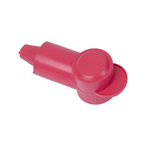 ANCOR MARINE GRADE 260381 Marine Grade Electrical Battery Terminal Boots (Right Angle, Size 8 to 2, Red)