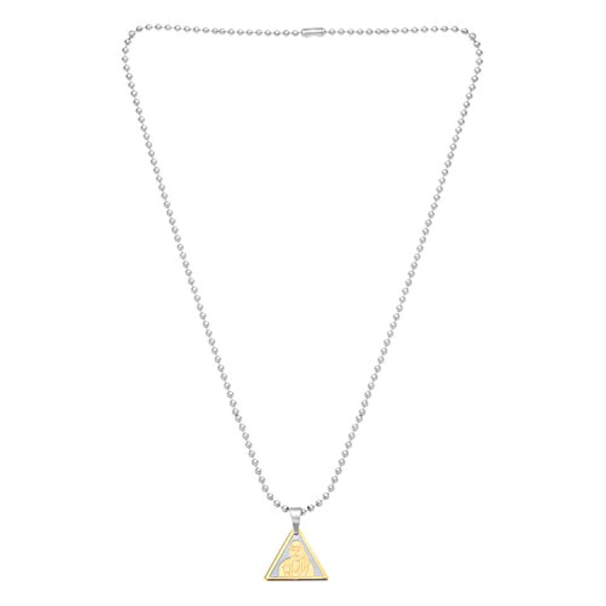Sai Baba Dual Tone Pendant, Spiritual Gift