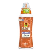 GROW Blüte Dünger für Spezialkulturen - Dünger für Indoor & Outdoor - Spezialdünger für die Blütephase - mineralisch - 500 ml, grün