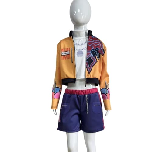 Rumi Costume for Girls Pop Singers Dress Up Include Jacket T-Shirt Shorts 3PCS Set3