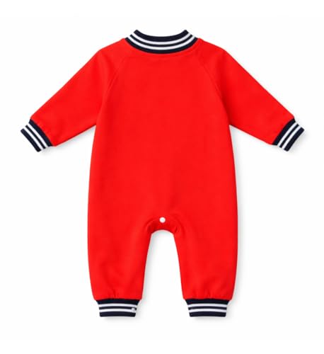 Image of Bold N Elegant Cute Bear Panda Cartoon Print Newborn Cotton Full Sleeve Footless Baby Romper Onesie Buttoned Bodysuit for Newborn Infant Baby Boys Girls