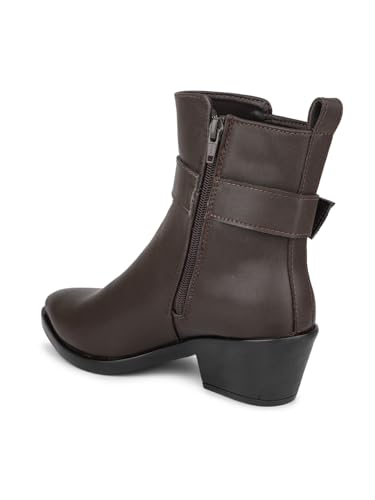 Image of Inc.5 womens Women Black Block-heeled Chelsea Boots Clog