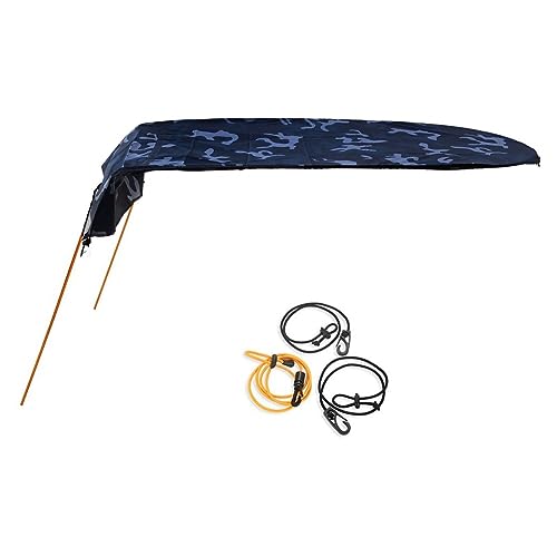 Vibsky Toldo individual para kayak, 125 x 110 x 65 cm, tela Oxford Ripstop Water- con varillas de aluminio, diseño compacto plegable con bolsa de almacenamiento para protección solar