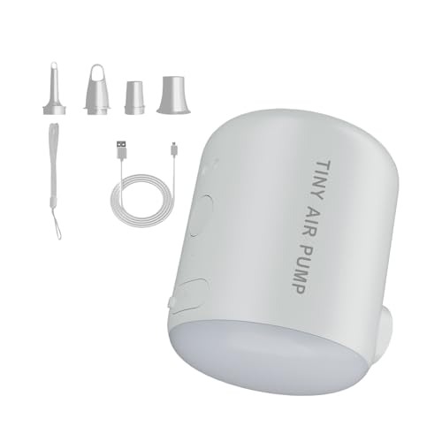 Pompe à flotteur de piscine rechargeable 2200mAh et gonfleur portable camping avec lumière
