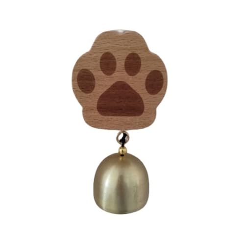 Timbre de madera con forma de animal decorativo para puerta, elegante metal para comerciantes, campanas para entrada del hogar, nevera, decoración de timbre de madera