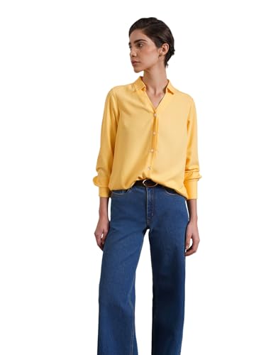 Image of FableStreet Women Shirts | Comfort Fit Spread Collar | Premium Satin Fabric for Formal, Business Casual