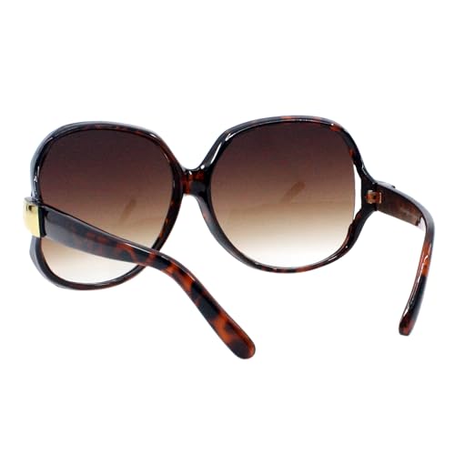 Super Oversized Sunglasses Womens Classic Round Celebrity Privacy Shades UV 4003
