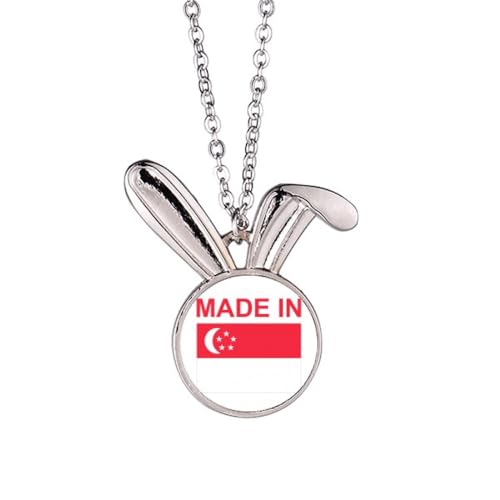 Collier avec pendentif lapin Singapour Country Love idée cadeau anniversaire femme