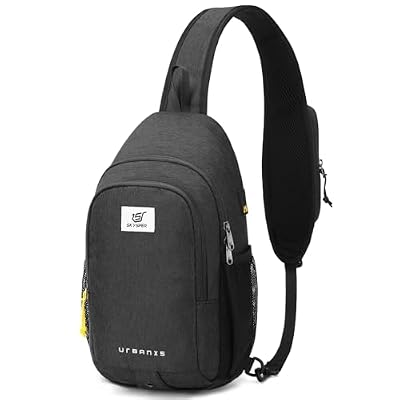 SKYSPER Zaino Monospalla Uomo Antifurto, Borsello a Tracolla con Protezione RFID da 9.5L Sling Bag per Viaggio Trekking Leggero