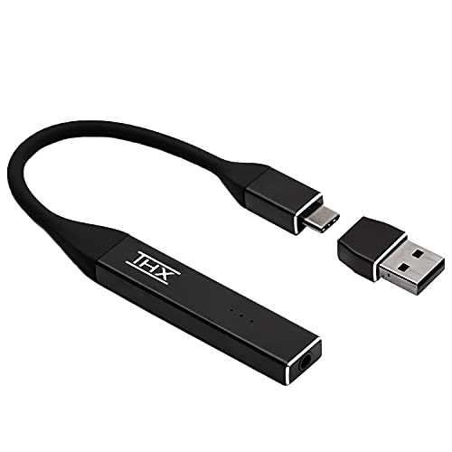 HiFiGo THX Onyx Portable Headphone Amplifiers Compatible USB-C MQA DAC/AAA Stereo Speakers Power Amplifiers Digital Amp Pre-Amp Hi-Fi Sound for Audiophile