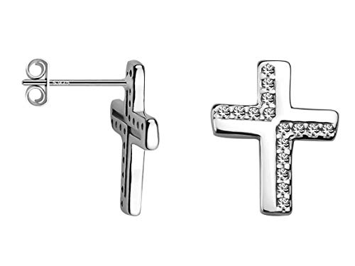 Preisvergleich Produktbild SOFIA MILANI Damen Ohrringe Ohrstecker Kreuz Silber 20515