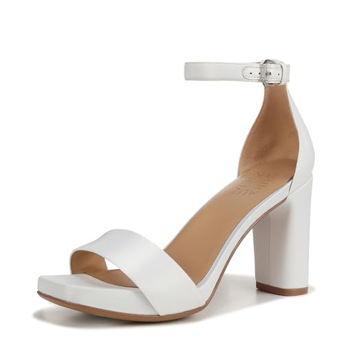 Naturalizer Womens Joy Sandal Pearl White Satin Fabric 11 M