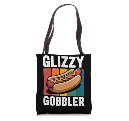 Hilarious Glizzy Gobbler Fast Food Fan Retro Hot Dog Lover Tote Bag