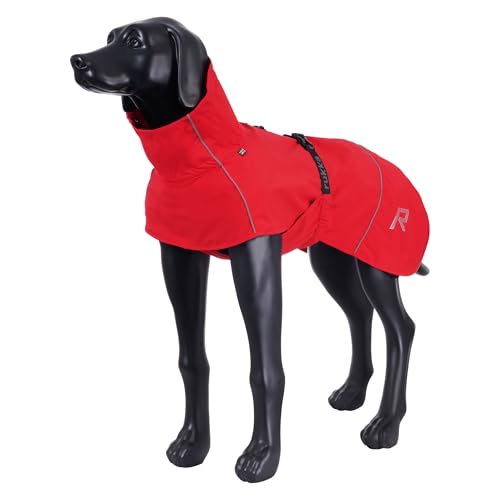 Rukka Pets HAYTON ECO Regenmantel für Hunde Klassisch Rot 60