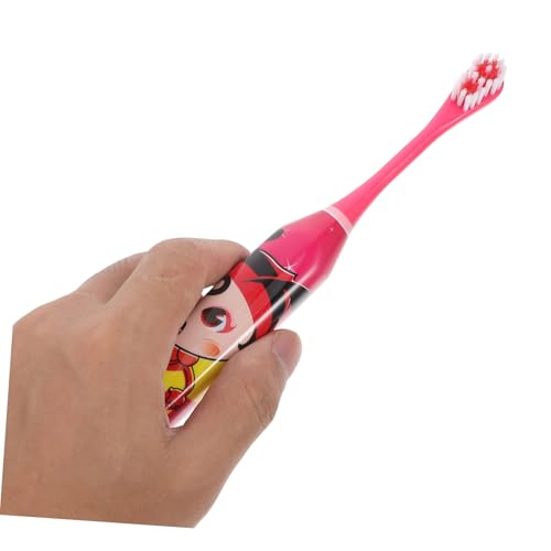 TOVINANNA Schallzahnbürste Für Junge Mädchen Elektrische Mini-zahnbürste Mit Vibrationstechnologie Zahnreinigung Cartoon-muster Tragbar Kindgerecht – Bild 3