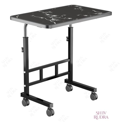 Image of Multi-Purpose Laptop Table, Study Table| Heavy Duty Bed Table| Adjustable for Height, Portable for Office, Work Form Home | DIY Table, Easy to Asembl (Adjustable Flower)