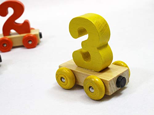 木のおもちゃ 連結汽車 数字 木製 関連画像 5