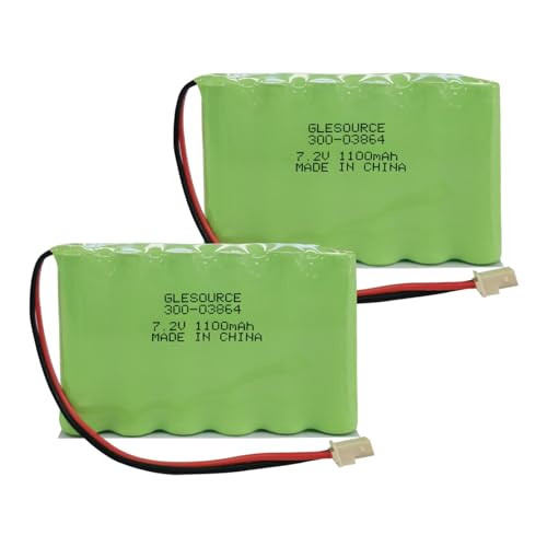 XUNTU 300-03864-1 7.2V 1100mAh Battery Compatible for Alarm Lynx WALYNX-RCHB-SC Lynx Touch K5109, L3000, L5000, L5100 ADEMCO 300-06868 (2 Pack)