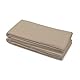 Home Linge Passion Bettlaken aus 100% Baumwolle, Dunkelbeige, 240 x 300 cm