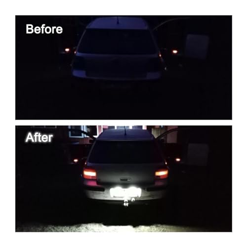 Luces matrícula LED 12V para modelos VW Golf Polo Passat Scirocco 2