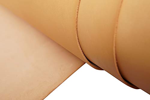 Veg Tan Tooling Leather 2.0Mm Full Grain Stiff Cowhide Handmade Diy Art Crafts Carving Firm Genuine Leather #TOP1