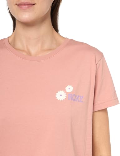 Image of Roxy Womens Boyfriend Crew T-Shirt, Casual Relaxed Fit Crew Neck Tee Short Sleeve Cotton Basic Shirt Everyday Comfort