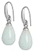 Produktbild Sence Copenhagen Damen Ohrhänger Silber aus der Essential Earring-Serie mit einem Blauen Aquamarin Tropfen Anhänger Messing versilbert - A517