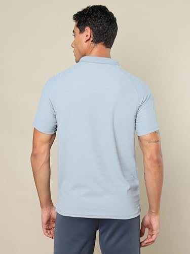 Image of TECHNOSPORT Men's Polyester Slim Fit Polo T-Shirt - (P691 P) Pack of 1