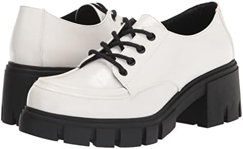 Dirty Laundry by Chinese Laundry Women's NOYZ Patent Oxford Flat, White, 8.5 | Image 6