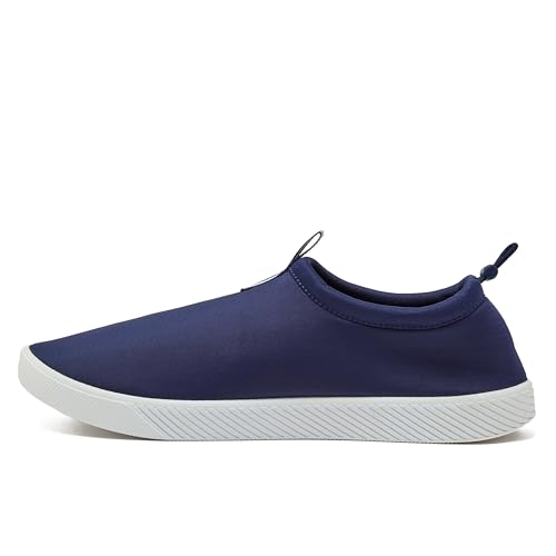 Lands' End Slip On Water Shoes Men, Quick Dry Neoprene Sport Mens Water Shoes for Beach, Pool, or River with Drainage Holes, Navy Blue or Black, Size 7-15 Aqua Swim Shoes for Men4