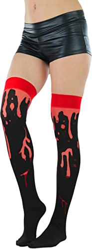 Image of ToBeInStyle Women's Nylon Thigh High Schoolgirl Opaque Stockings