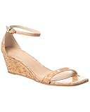 Stuart Weitzman Nudistcurve 50 Cork Wedge Sandal, 8.5, Brown