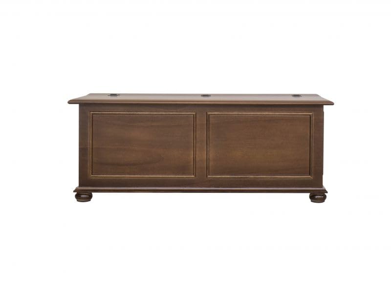 Vicentini arreda CASSAPANCA IN LEGNO ARTE POVERA MOD CIPOLLA COLORE NOCE SCURO (L 100 P 42 H 50)