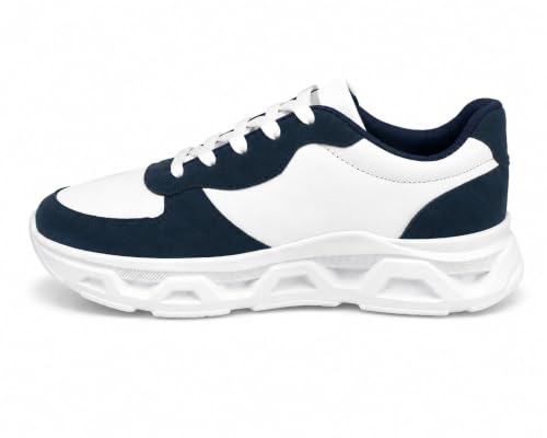 Image of Centrino Sneakers for Men | Lightweight Casual Shoes for Men Stylish | Breathable Mesh Walking Shoes | Cushioned Insole Comfortable Shoe for Man | Durable Sole Footwear|Trendy Lace-Up Shoes for College, Parties & Daily Use (9625)
