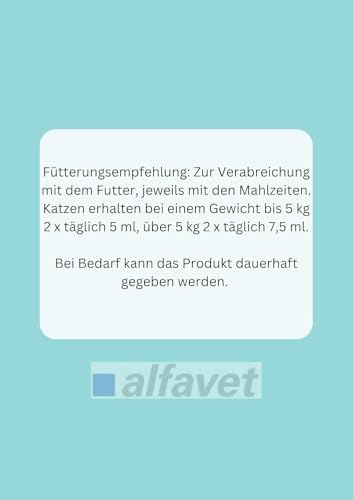 Alfavet ReConvales Tonicum Katze | 280 ml | Diät-Ergänzungsfuttermittel für Katzen | Zur ernährungsphysiologischen Wiederherstellung und bei hepatischer Lipidose