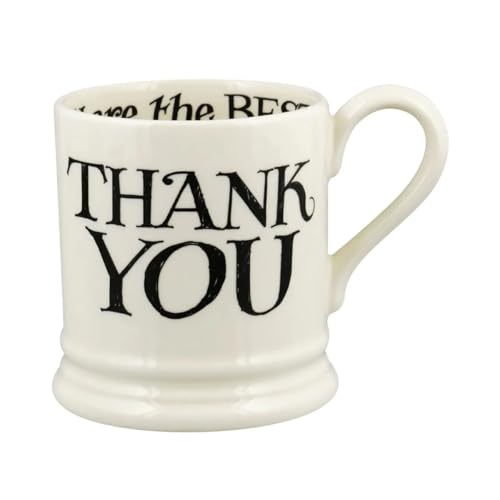 Emma Bridgewater Black Toast Thank You 1/2 Pint Mug