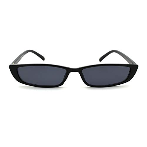 Mod Narrow Rectangular Retro Dad Shade Pleastic Sunglasses2