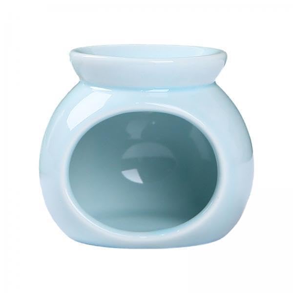 Qianly 3X Ceramic Essential Oil Burner,Aroma Oil Burner,Mini Candle Holder Tealight Candle Holder,Scented Melt Burner for Porch