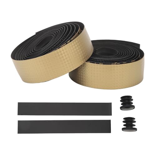 SUPYINI Cinta para manillar de bicicleta, cinta antideslizante para manillar de bicicleta, antideslizante, agarre cómodo, material PU EVA que absorbe los golpes para bicicleta de carretera, raqueta de