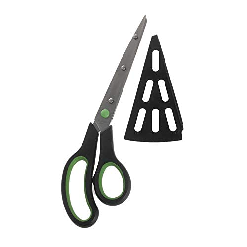 Tijeras de cocina, Tijeras de cocina 2 en 1 Cortador de pizza Cortador Bandeja de servidor Herramienta Gadget de cocina Tijeras para aves de corral de acero inoxidable