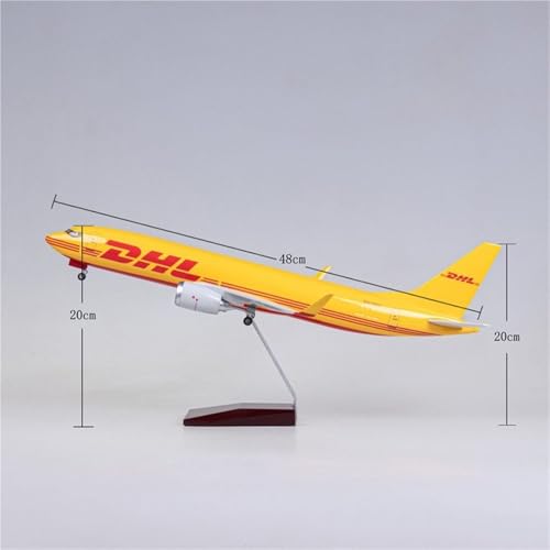 Boeing 737 DHL modelo de avión de aleación fundida a presión 47 cm réplica coleccionable 1/85 2