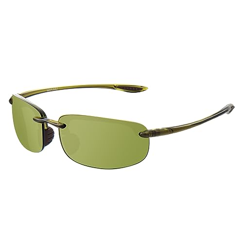 Image of JULI Sports Sunglasses for Men Women Tr90 Rimless Frame for Running Fishing Baseball Driving MJ8001