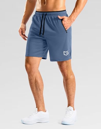 Image of G Gradual Men's Gym Workout Shorts Zipper Pockets 5 inch / 7 inch Quick Dry Breathable Runing Athletic Short for Men