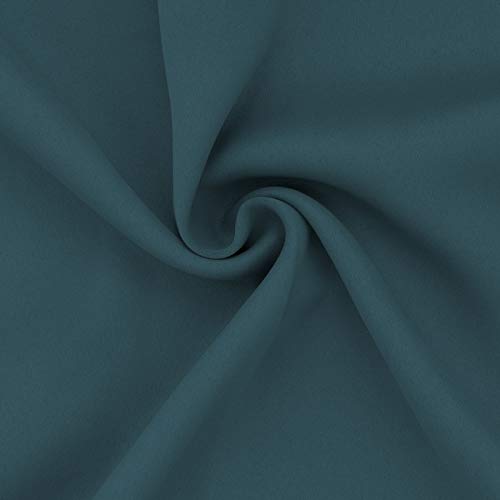 Image of Easy-Going Blackout Curtains for Bedroom, Solid Thermal Insulated Grommet and Noise Reduction Window Drapes, Room Darkening Curtains for Living Room, 2 Panels (52x46 in,Bluestone)