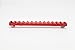 13 Slots mlok Picatinny/Weaver Rail Sections Red Anodized CNC Aluminum Mount Adapter Segment Mount for Mlcok